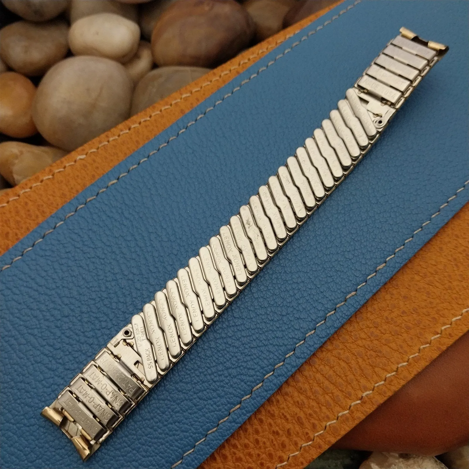 1960s 5/8" 10k Gold-Filled nos Scissor Expansion Lenox USA Vintage Watch Band