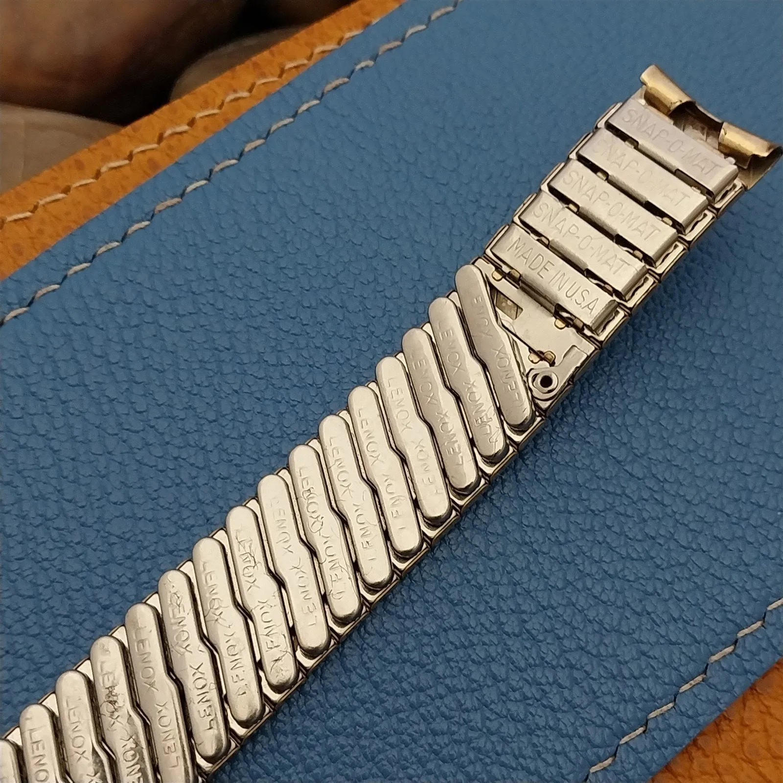 1960s 5/8" 10k Gold-Filled nos Scissor Expansion Lenox USA Vintage Watch Band
