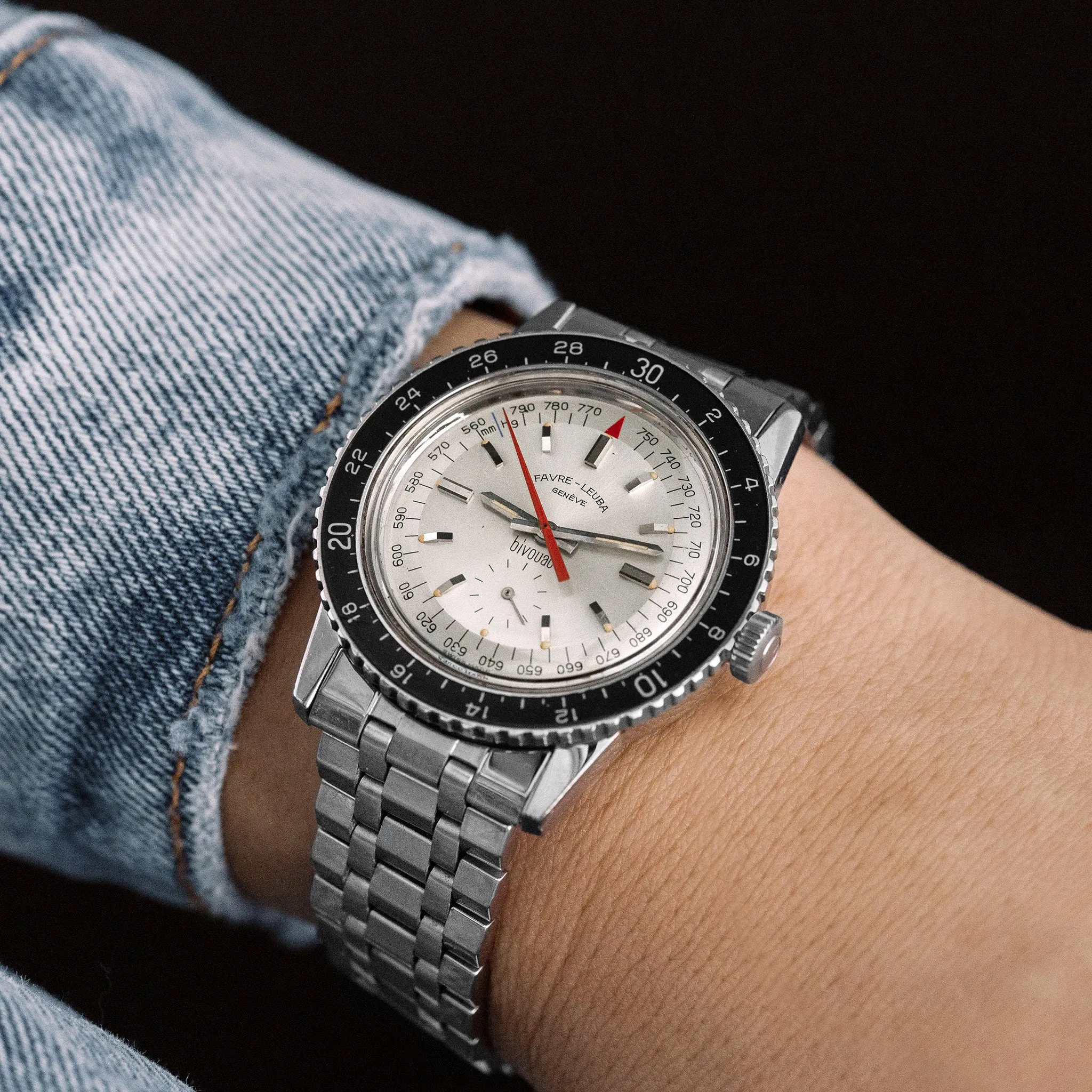 1960s Favre-Leuba Bivouac Ref. 53213 On Bracelet