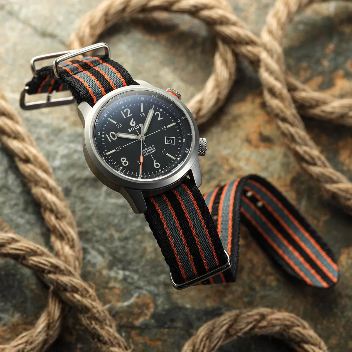 1973 British Military Watch Strap: APEX - Titanium Grey