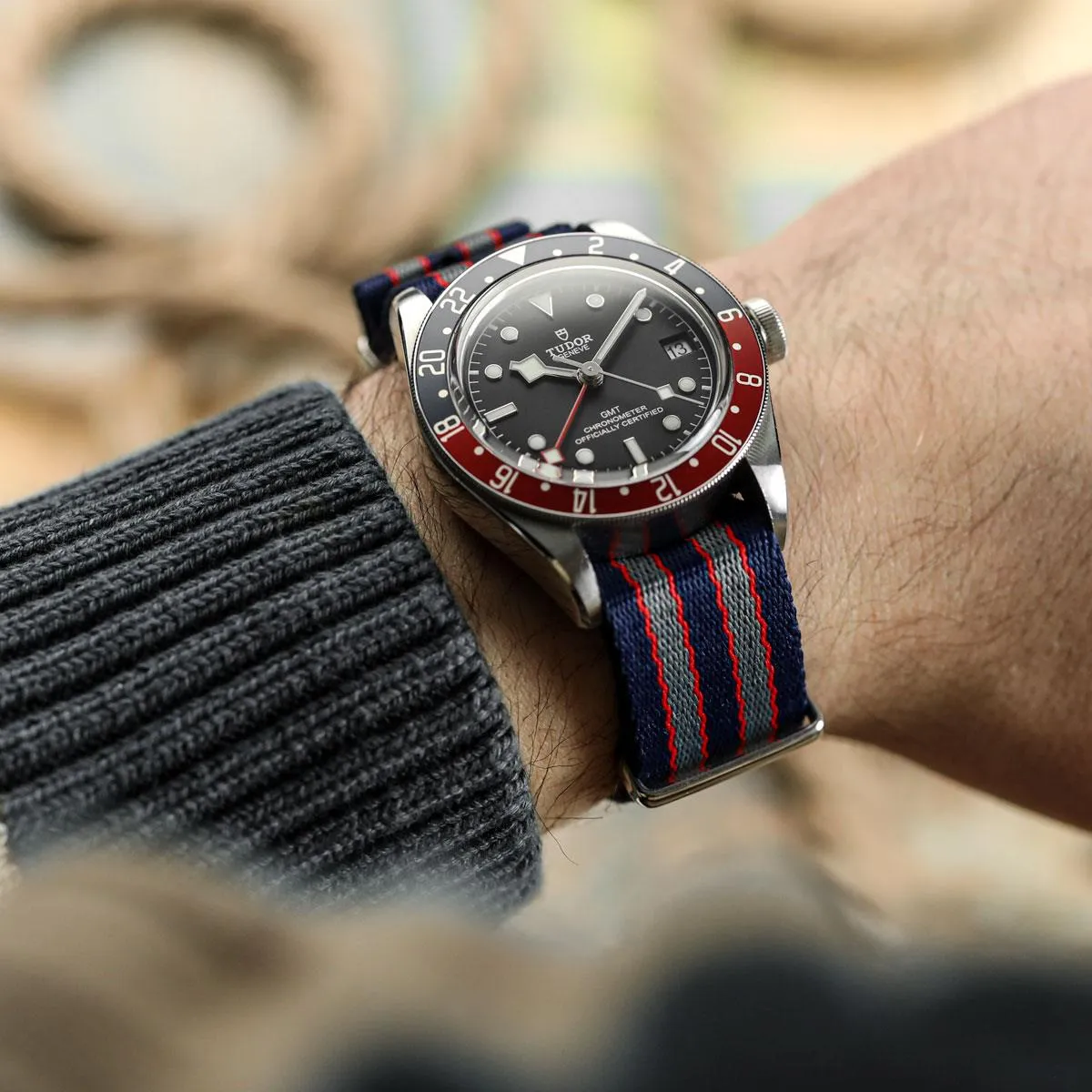 1973 British Military Watch Strap: APEX - Titanium Grey