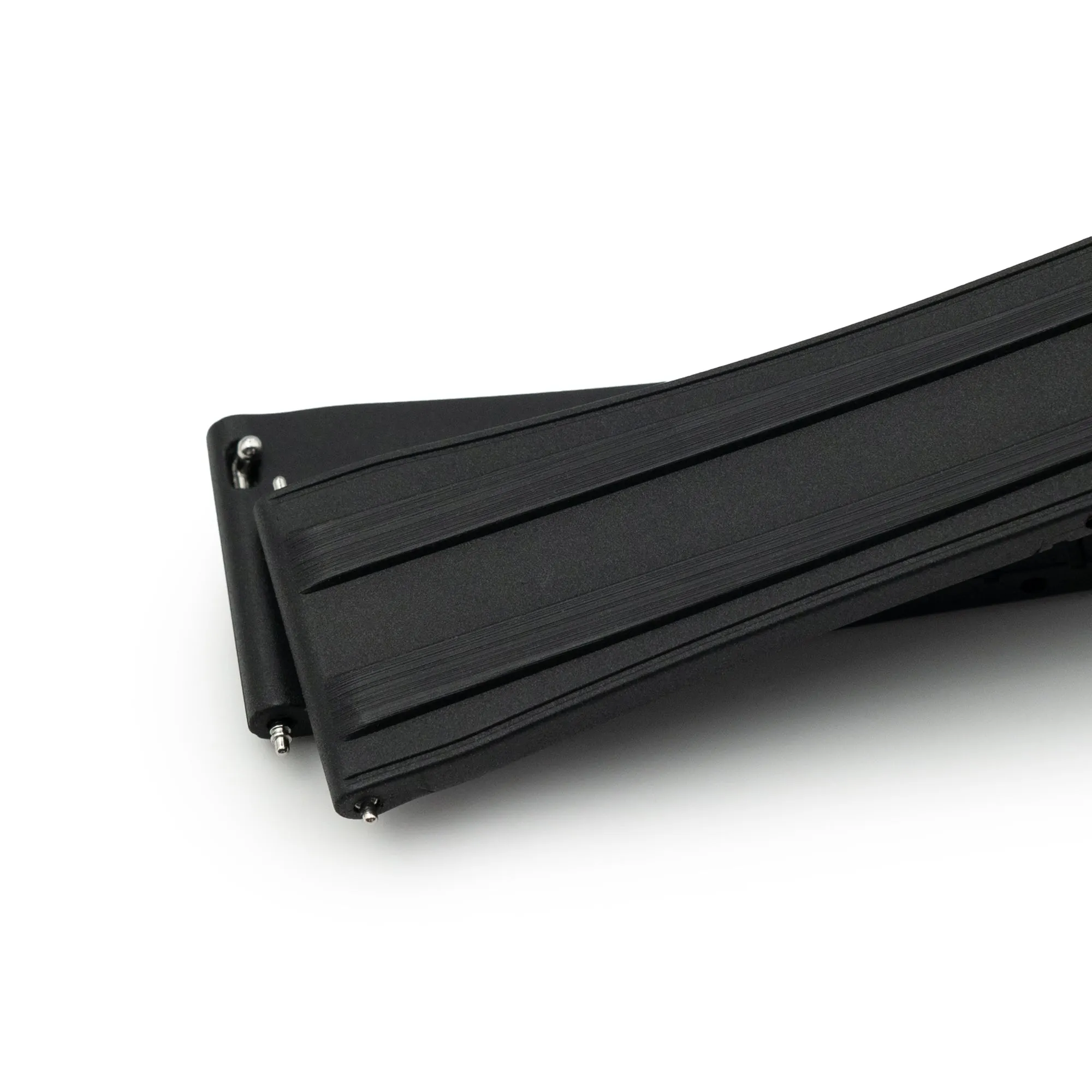 20mm Quick Release FKM28 Black FKM Rubber watch strap