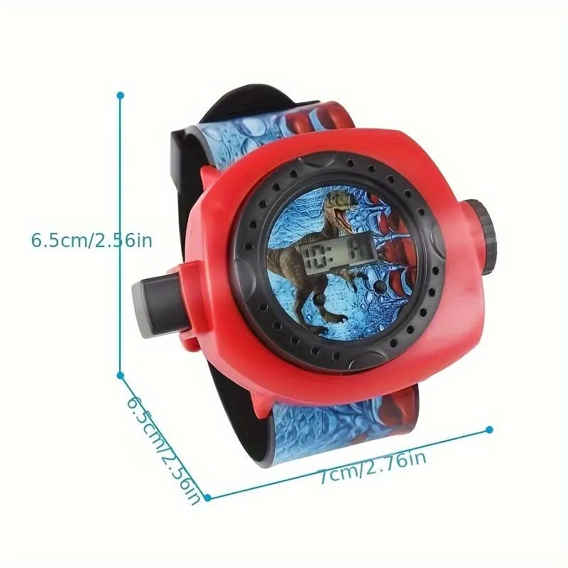 24-Image Cartoon Projector Watch – Digital Wrist Watch with Flashlight
