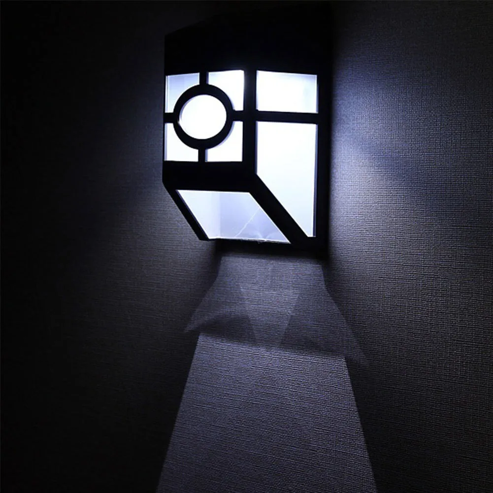 4 x Fence Lights Solar Powered LED | Waterproof | Outdoor | Garden | Patio | Wall | Pathway