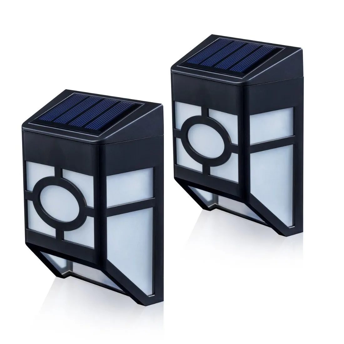 4 x Fence Lights Solar Powered LED | Waterproof | Outdoor | Garden | Patio | Wall | Pathway