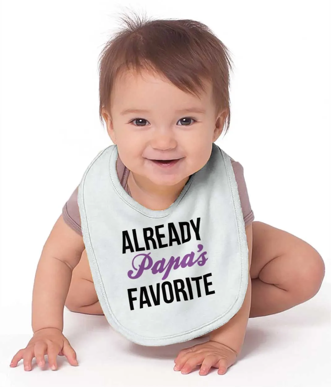 Already Papa's Favorite Infant Baby Bib