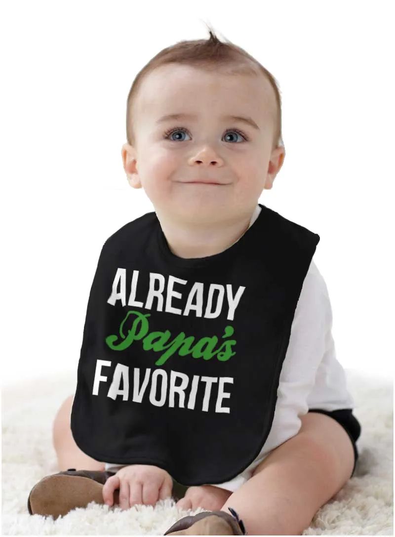 Already Papa's Favorite Infant Baby Bib