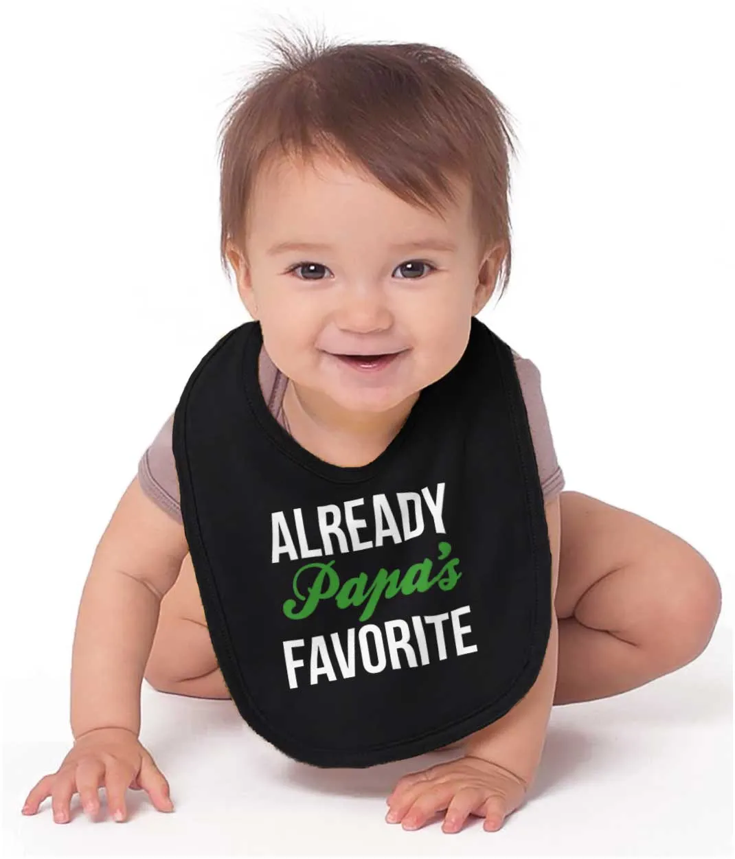 Already Papa's Favorite Infant Baby Bib