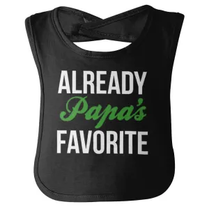 Already Papa's Favorite Infant Baby Bib