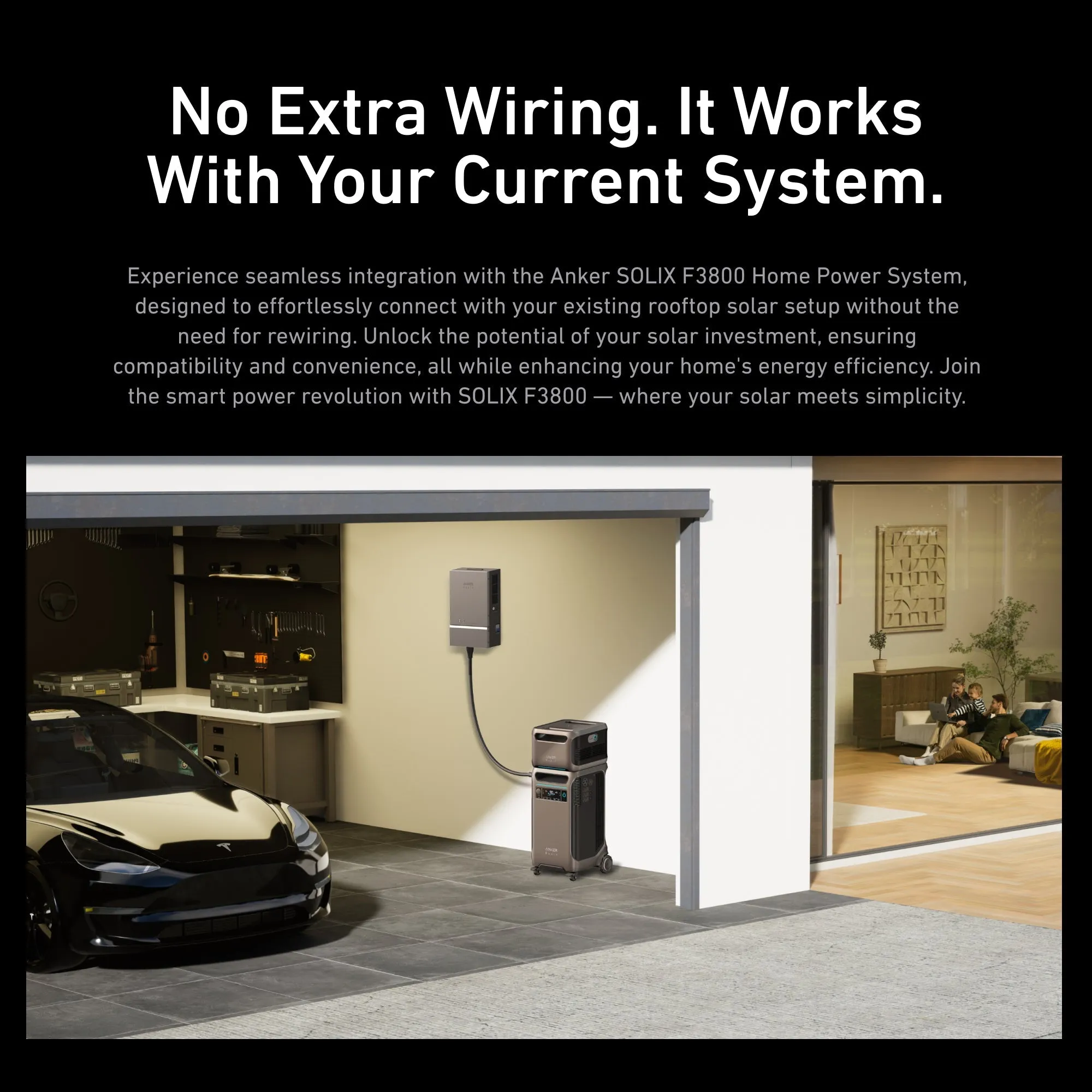 Anker SOLIX F3800 Smart Whole-Home Backup Power Kit with EverFrost 50 Cooler