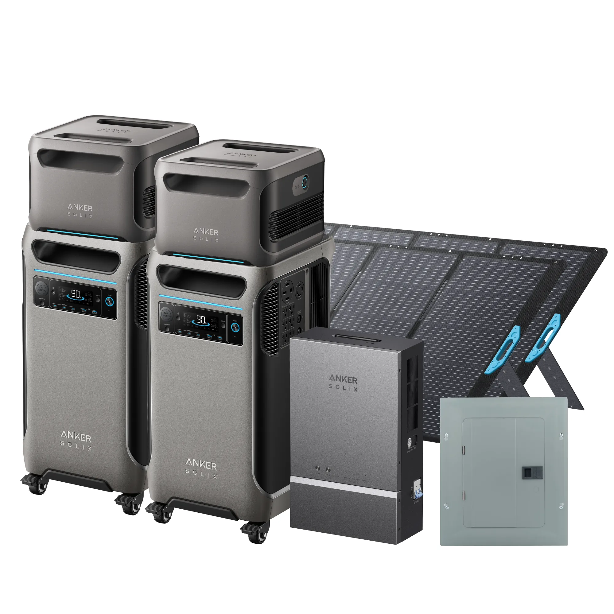 Anker SOLIX F3800 Smart Whole-Home Backup Power Kit with EverFrost 50 Cooler