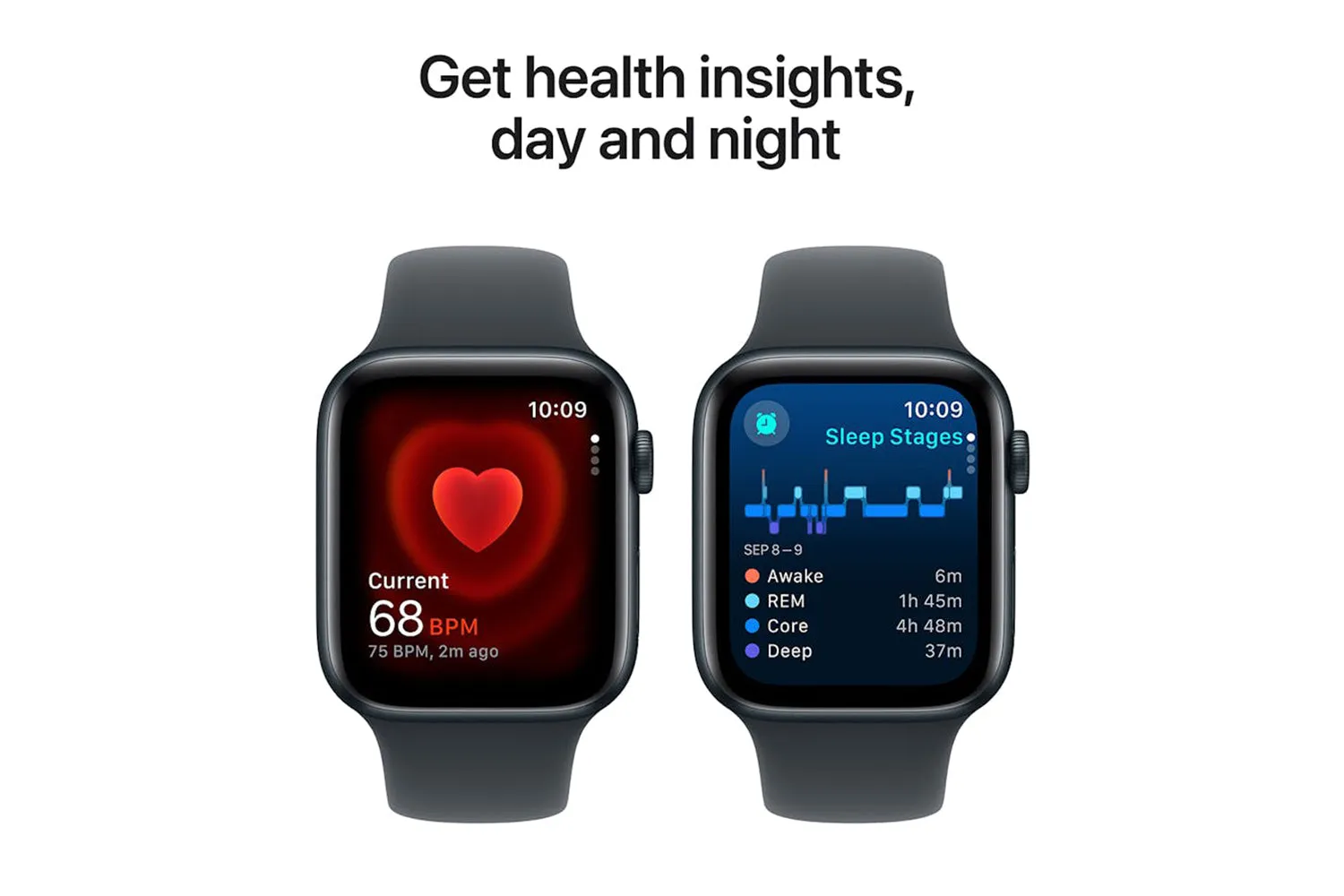 Apple Watch SE GPS | 44mm | Midnight Aluminium Case with Midnight Sport Band S/M