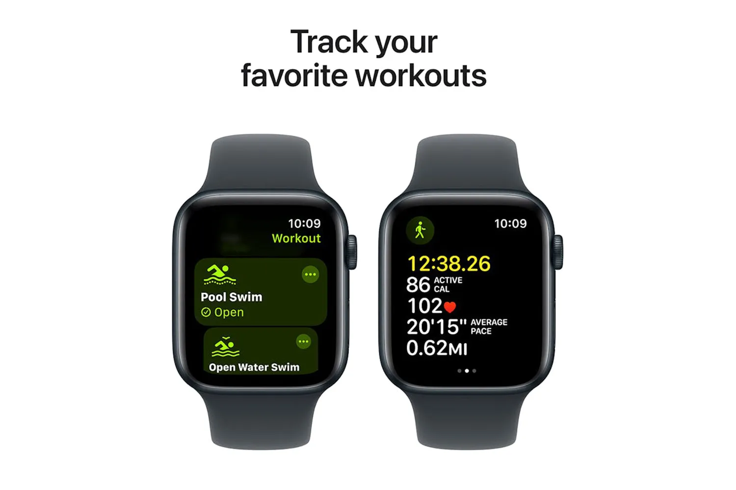 Apple Watch SE GPS | 44mm | Midnight Aluminium Case with Midnight Sport Band S/M