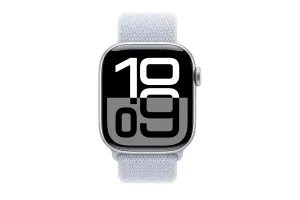 Apple Watch Series 10 GPS   Cellular | 42mm | Silver Aluminium Case with Blue Cloud Sport Loop