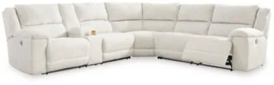 Ashley Linen Keensburg 61807S1 3-Piece Power Reclining Sectional - Velvet