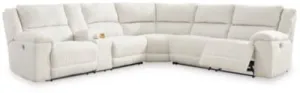 Ashley Linen Keensburg 61807S1 3-Piece Power Reclining Sectional - Velvet