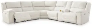 Ashley Linen Keensburg 61807S2 3-Piece Power Reclining Sectional - Velvet