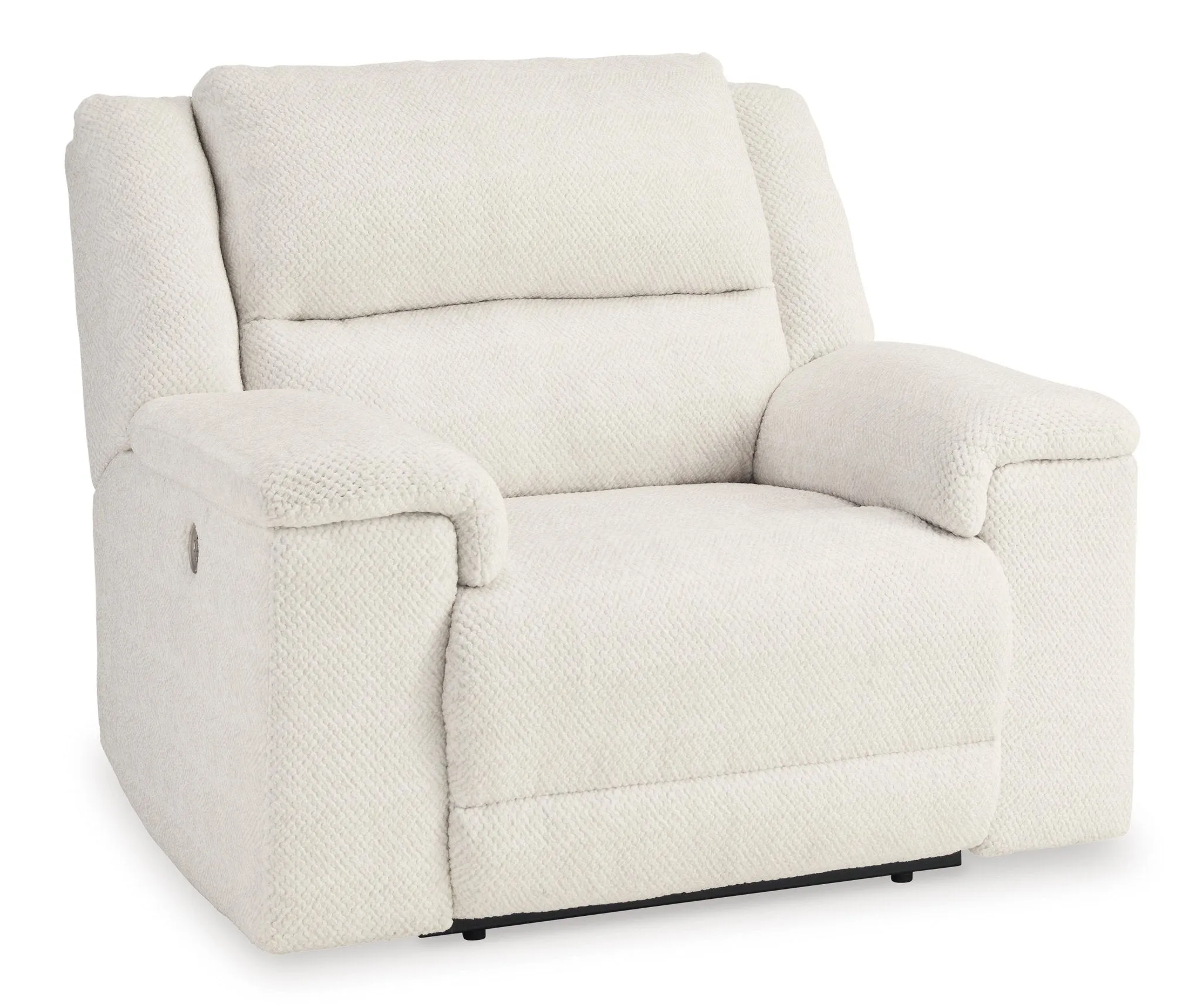 Ashley Linen Keensburg Wide Seat Power Recliner - Velvet