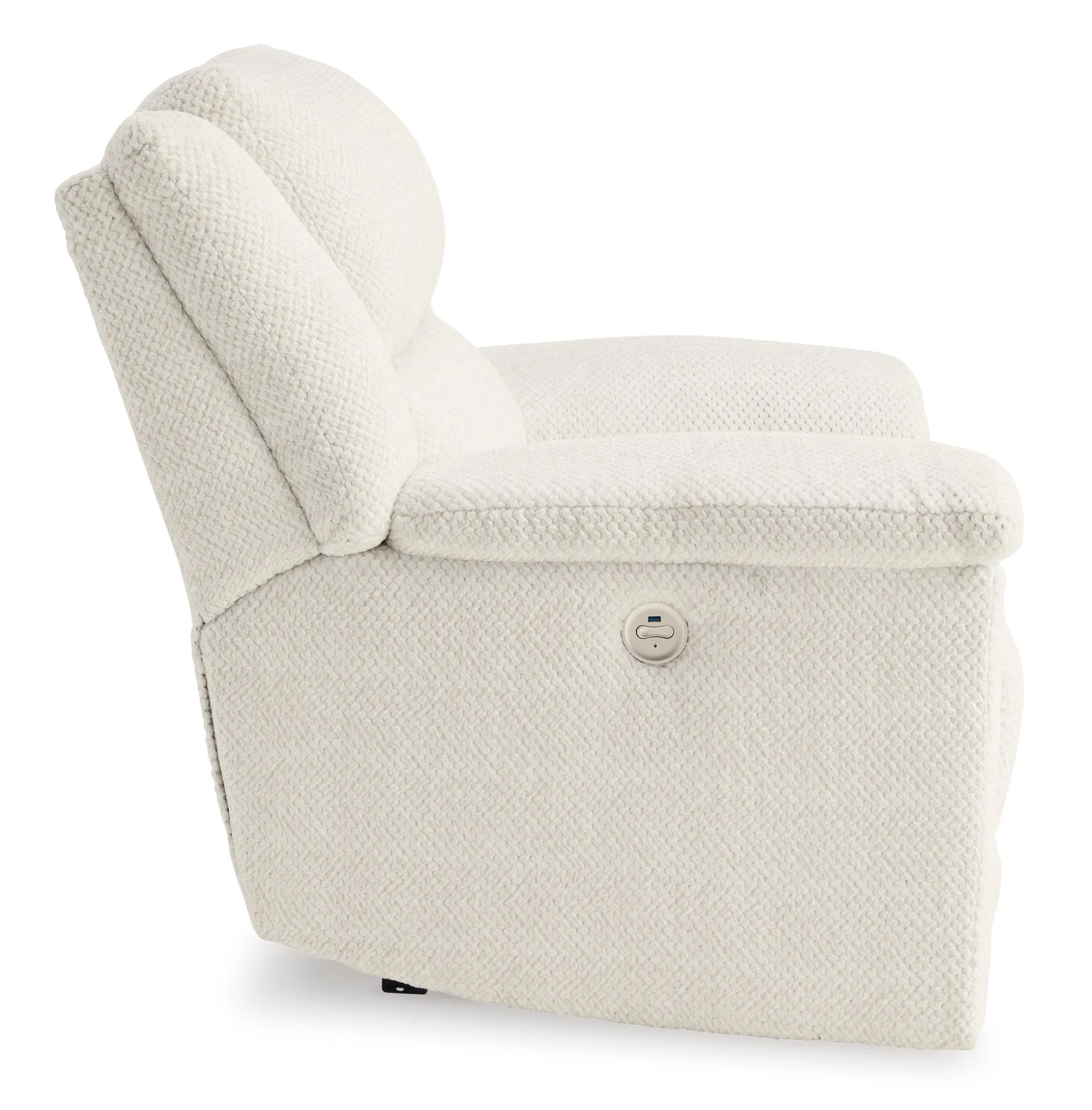 Ashley Linen Keensburg Wide Seat Power Recliner - Velvet