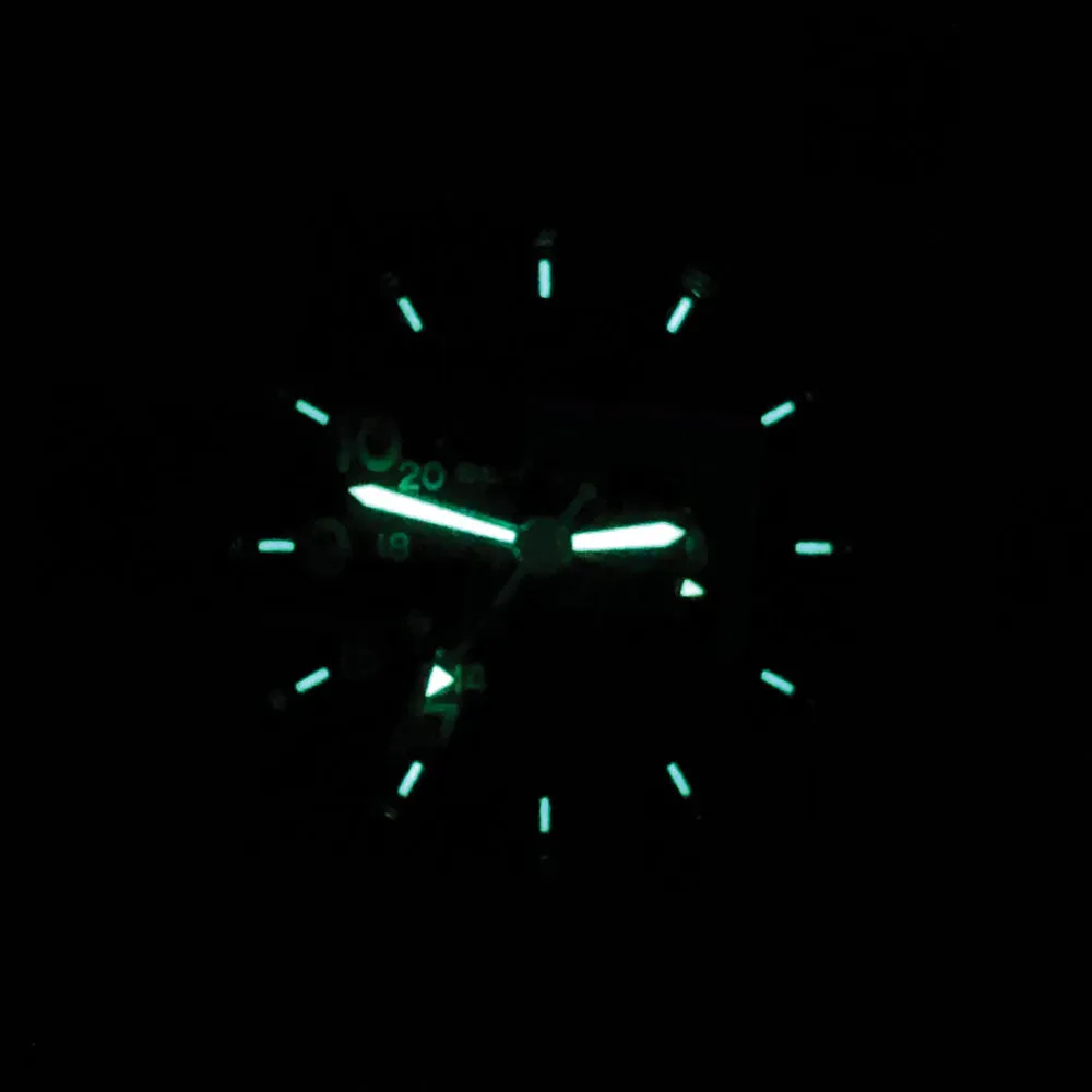 Bertucci A-2TR Vintage GMT Mens Defender Olive Titanium Nylon Band Black Quartz Dial Watch - 12118