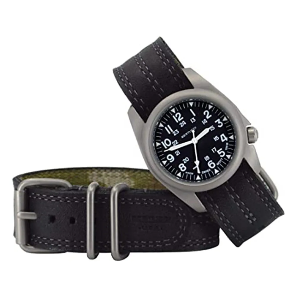 BERTUCCI Mens Leather Band Pantera Six Quartz Wrist Watch - 11506