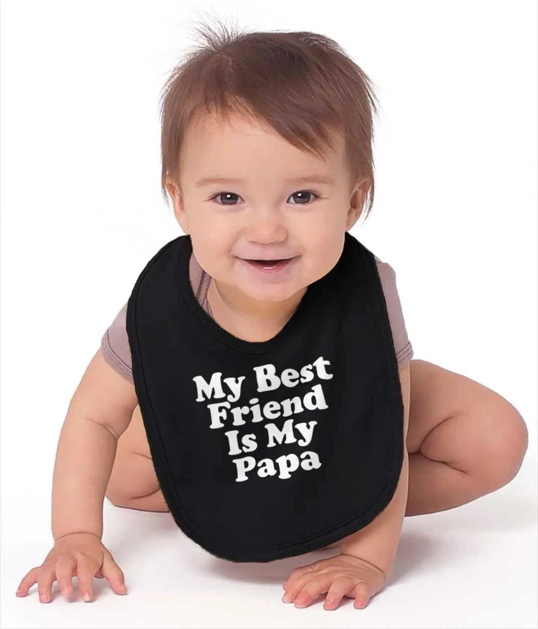 Best Friend Is Papa Infant Baby Bib