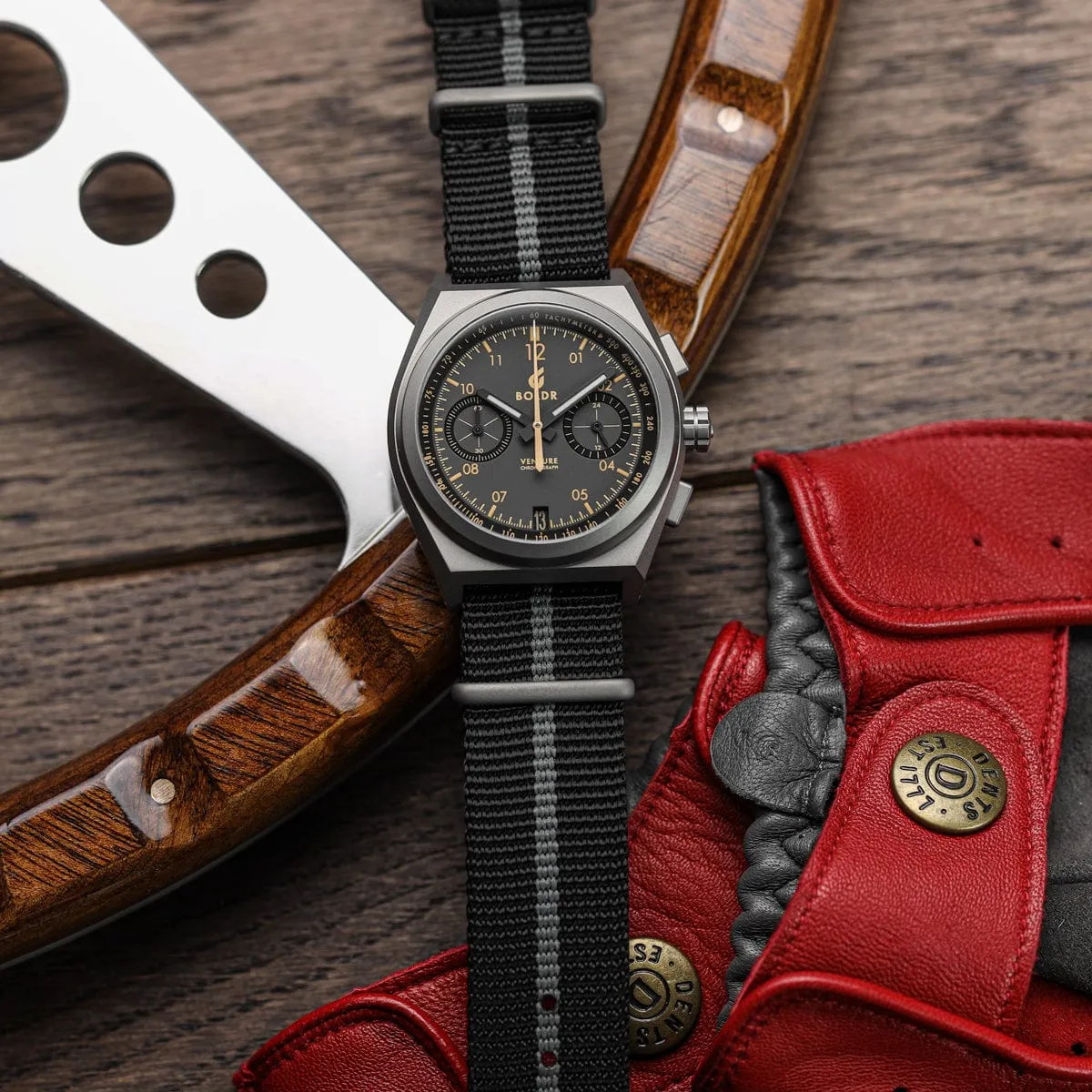 Boldr Venture Rally II Chronograph Watch - Wells 201