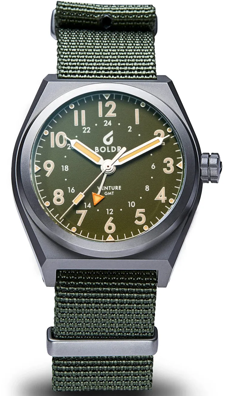 Boldr Watch Venture GMT Green
