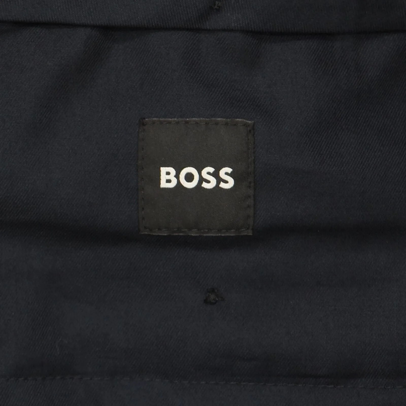 Boss Genius Stretch Tailored Slim Fit Wool Suit Dress Unhemmed Pants Navy 38R