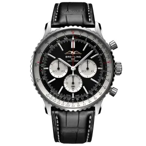 Breitling Navitimer B01 Chronograph 46mm Black Dial Automatic Gents Watch AB0137211B1P1