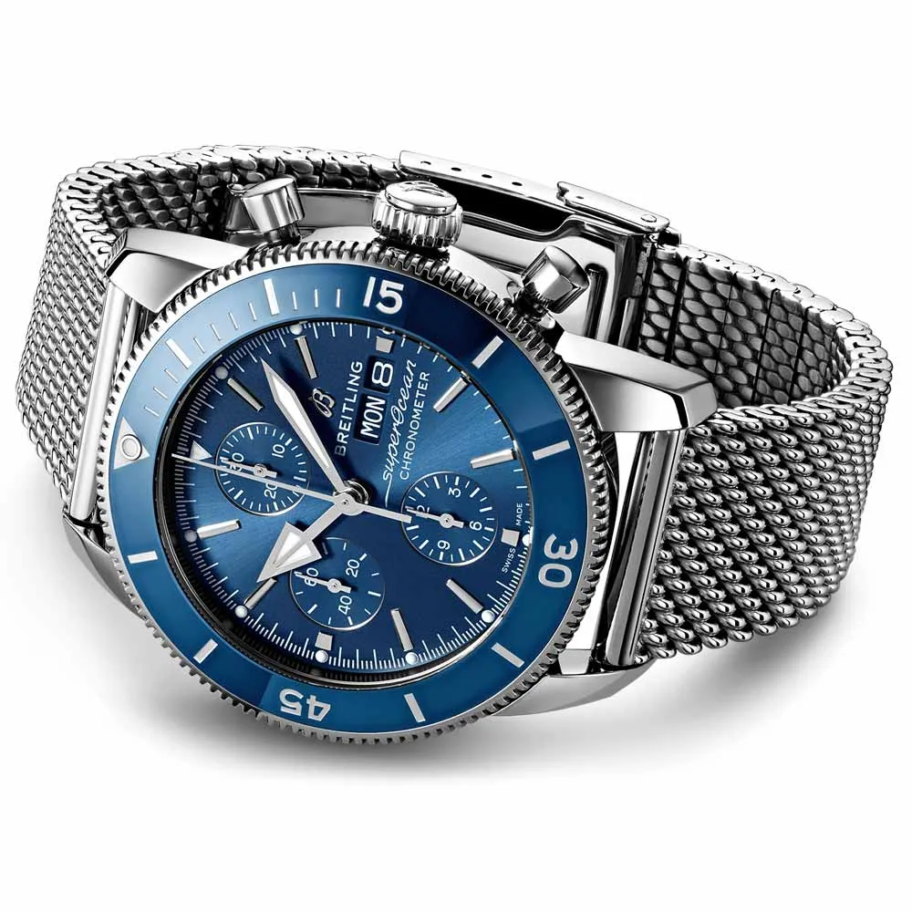 Breitling Superocean Heritage Chronograph 44mm Blue Dial Automatic Gents Watch A13313161C1A1