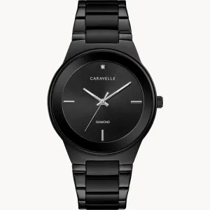 Bulova 45D108 Modern Caravelle Black Stainless Steel Strap Men Watches