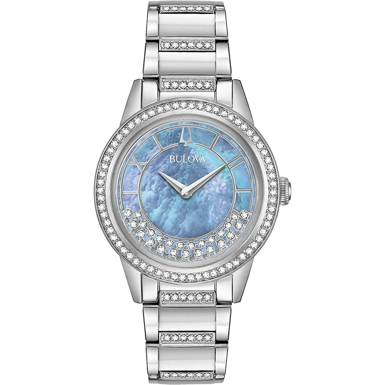 Bulova TurnStyle Ladies Mother of Pearl Watch 96L260