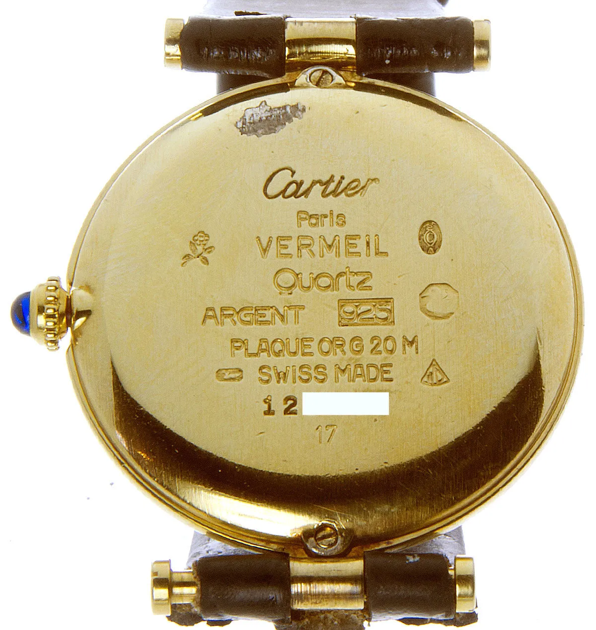 Cartier Must de Cartier Vermeil Round Watch
