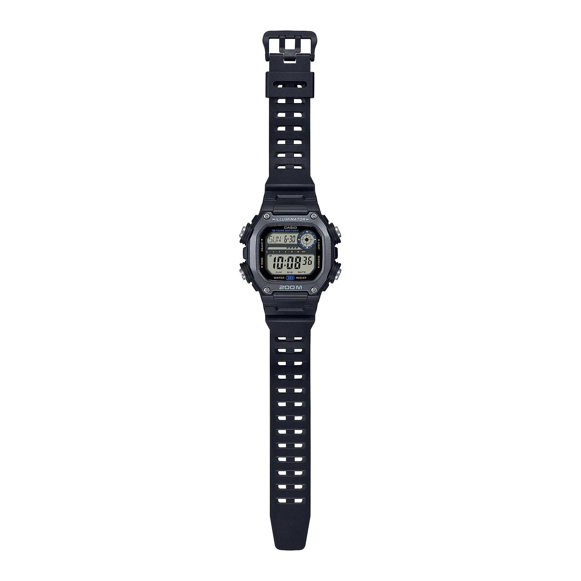 Casio Digital with Extra Long band Unisex DW291HX-1A