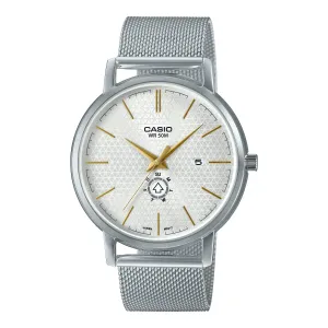 Casio Men's Analog Stainless Steel Mesh Band Watch MTPB125M-7A MTP-B125M-7A