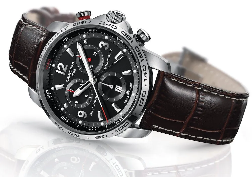 Certina Watch DS Podium Big Size Chrono 1/100 Sec Quartz