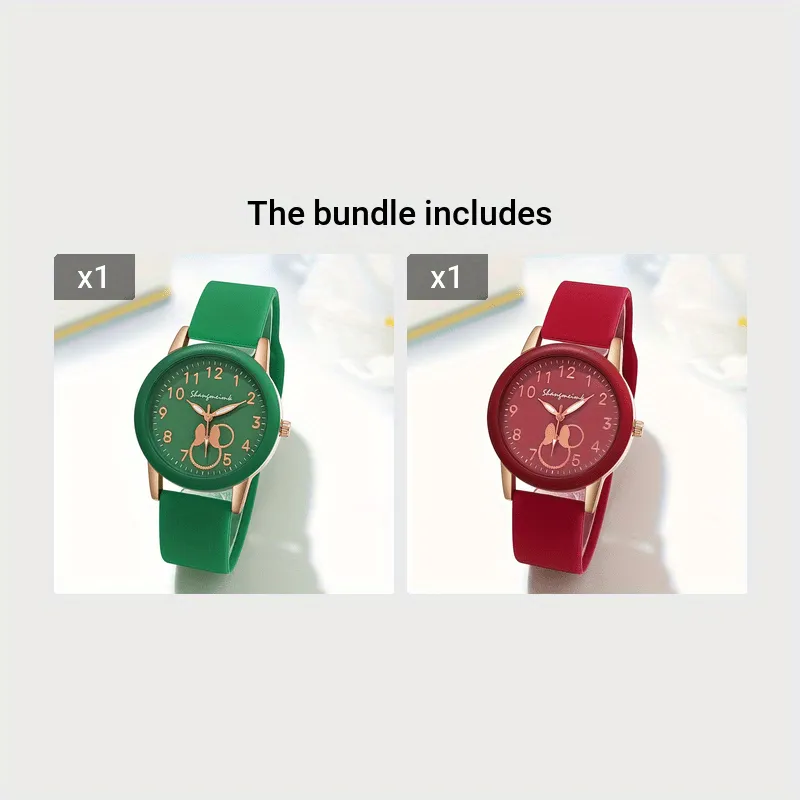 Cute Candy Color Silicone Quartz Watch