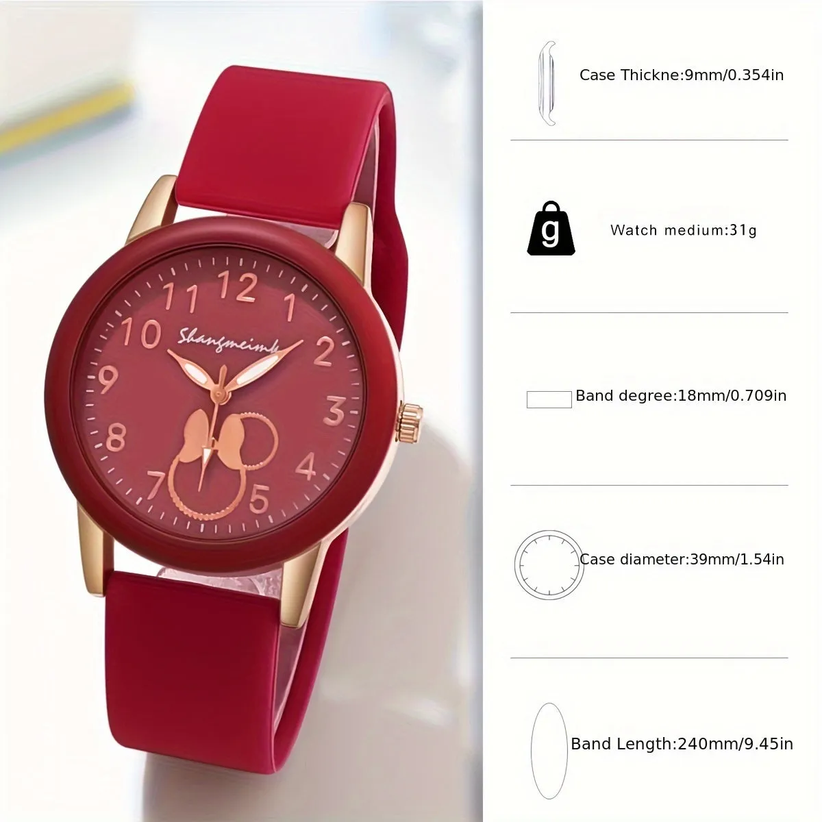 Cute Candy Color Silicone Quartz Watch