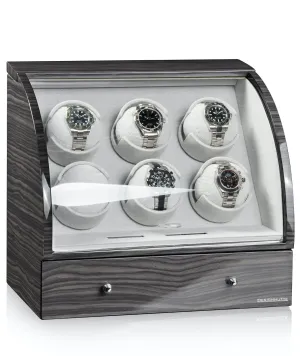 Designhuette Watch Winder Basel 6 LCD Dark Oak