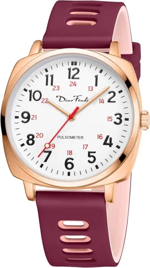 Diaofendi Nurse Watch for Medical Students,Doctors,Women, Men with Second Hand and 24 Hour, Easy Read Dial, Waterproof Watch