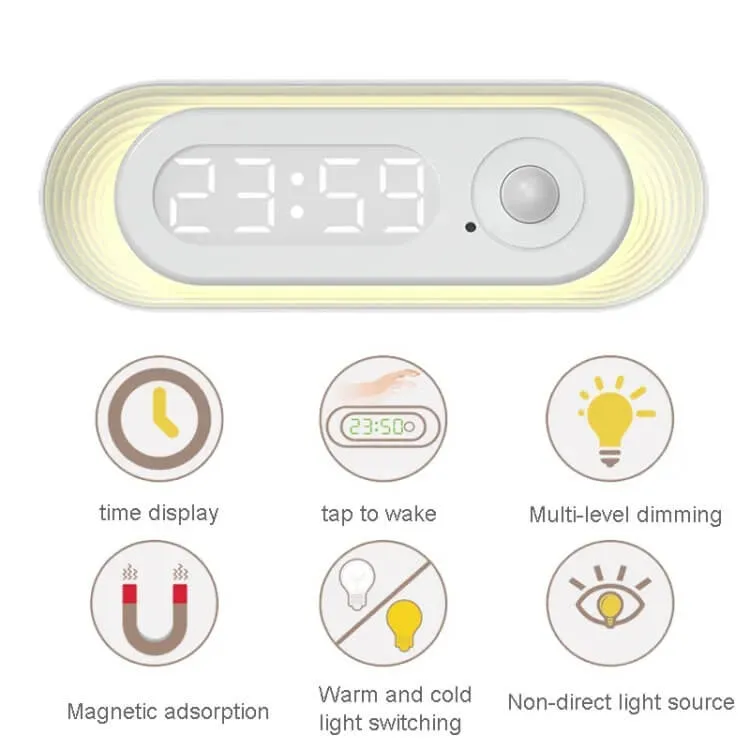 Digital Clock With Sensor Light