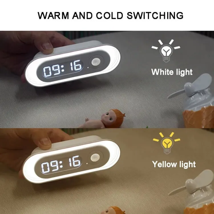 Digital Clock With Sensor Light