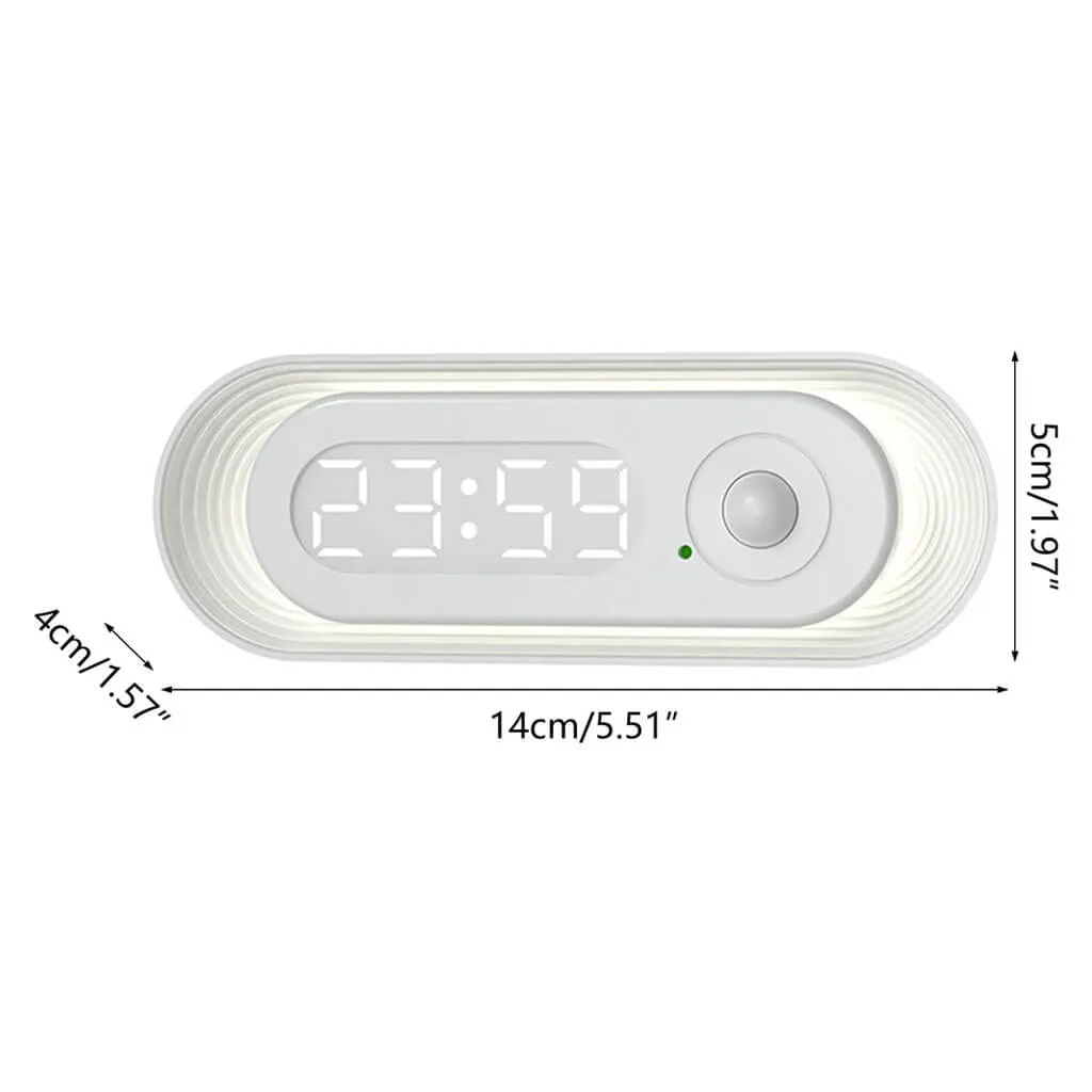 Digital Clock With Sensor Light