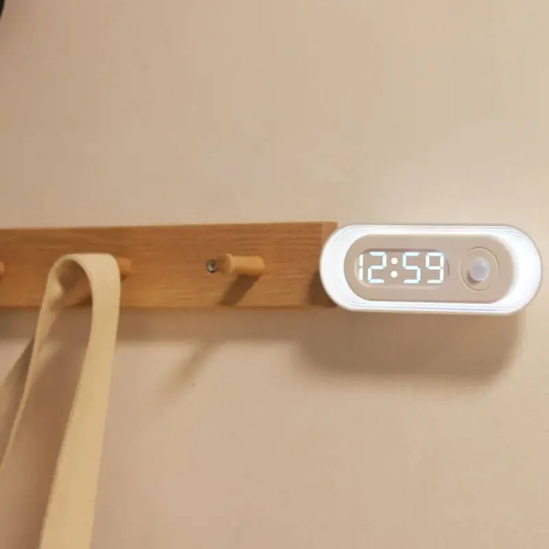 Digital Clock With Sensor Light
