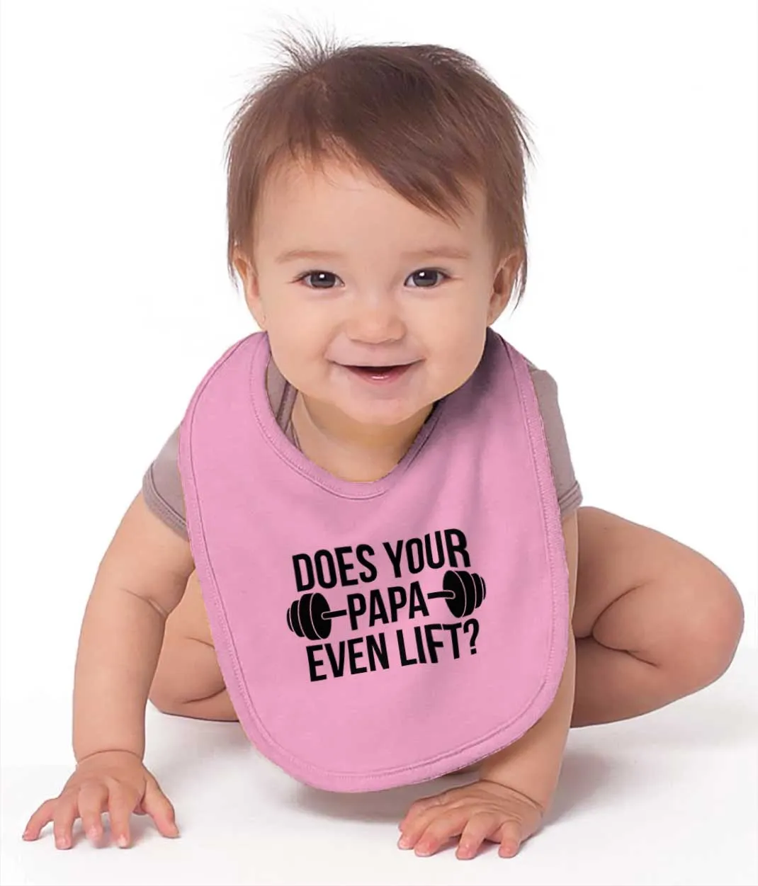 Does Your Papa Lift? Infant Baby Bib