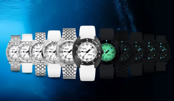 Doxa Watch SUB 600T Whitepearl Rubber