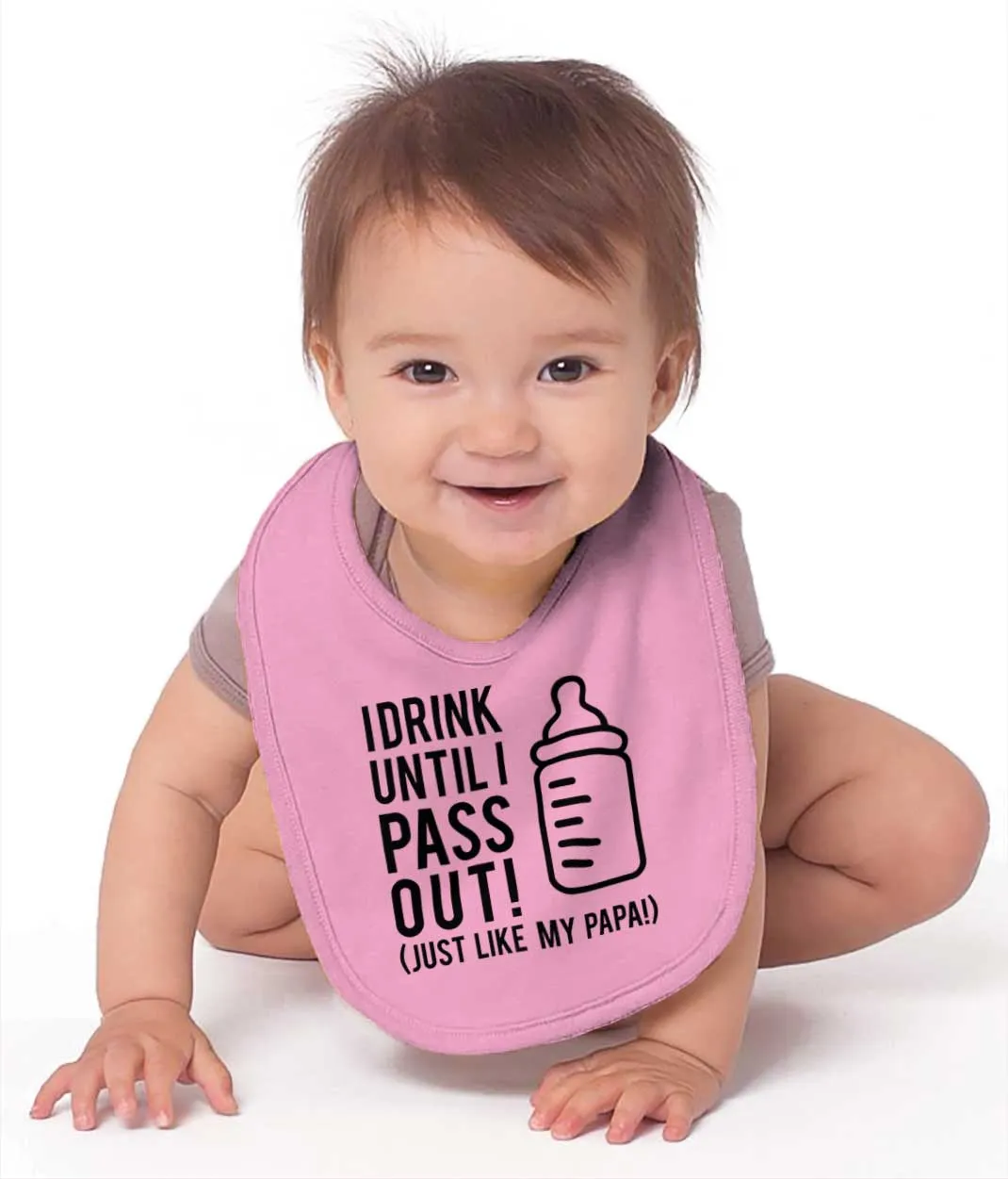 Drink Until I Pass Out Infant Baby Bib