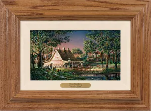 Family Time - 9.75" x 13.5" Framed Oak Collage