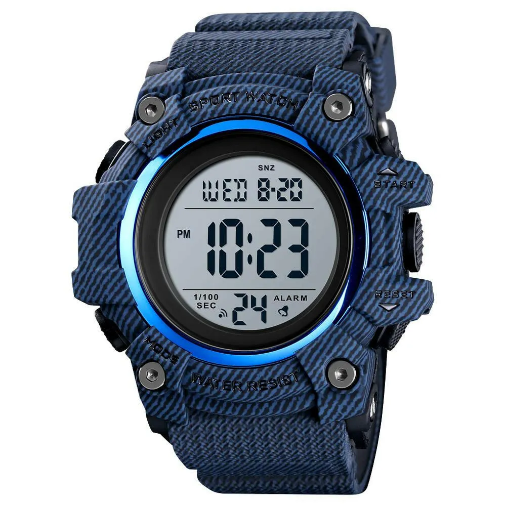 Fashion Men Sport Watch Luxury Watches Stopwatch Countdown Digital Watch 50Bar Waterproof Military Watch Clock For Mens